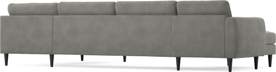 Bridge - 3-sits soffa med schäslong vänster och divan höger - Grå