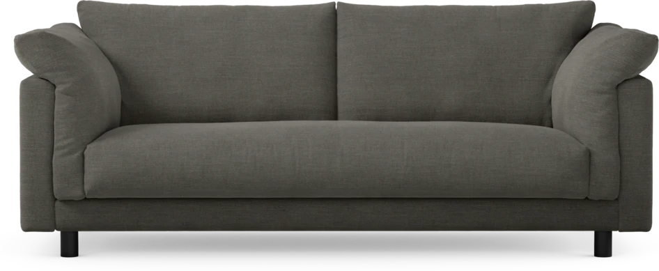 Cherrie - 2,5-sits soffa, hel dyna, fast klädsel - Grå