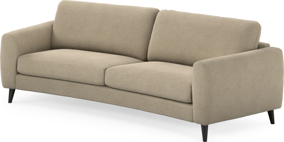 Bridge - 3-sits soffa svängd - Beige