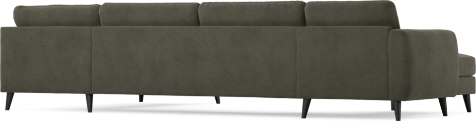 Bridge - 3-sits soffa med schäslong vänster och divan höger - Grå