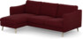 Madison Lux - 2-sits soffa med schäslong vänster - Röd
