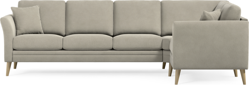 Eden - Hörnsoffa, 3+1-sits - Brun