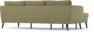 County - 3-sits soffa med flyttbar schäslong - Grön