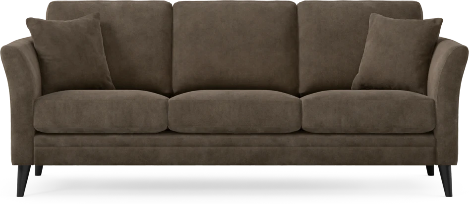 Eden - 3-sits soffa - Brun