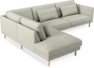 Willow - 3-sits soffa med divan vänster, fast klädsel - Beige