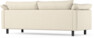 Cherrie - 3-sits soffa, hel dyna, fast klädsel - Beige