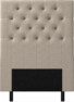 Delux Pikerad XL - Sänggavel, 90-210 cm - Beige