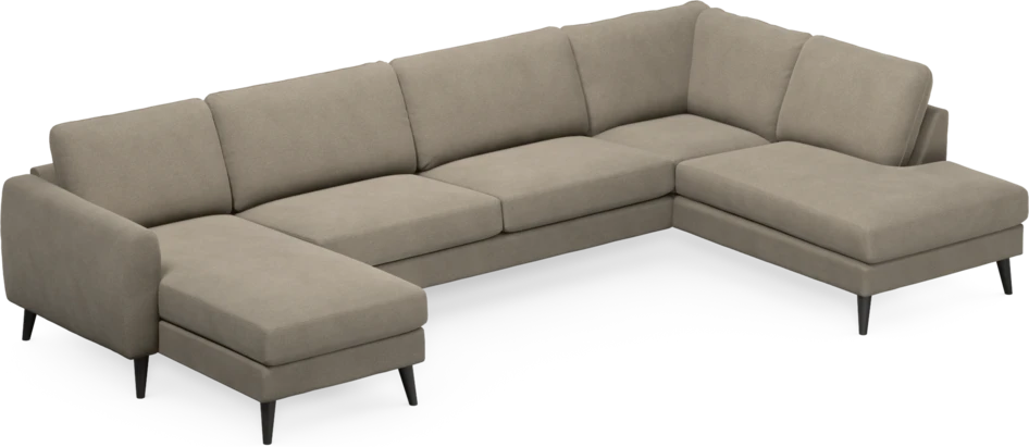 Bridge - 3-sits soffa med schäslong vänster och divan höger - Beige