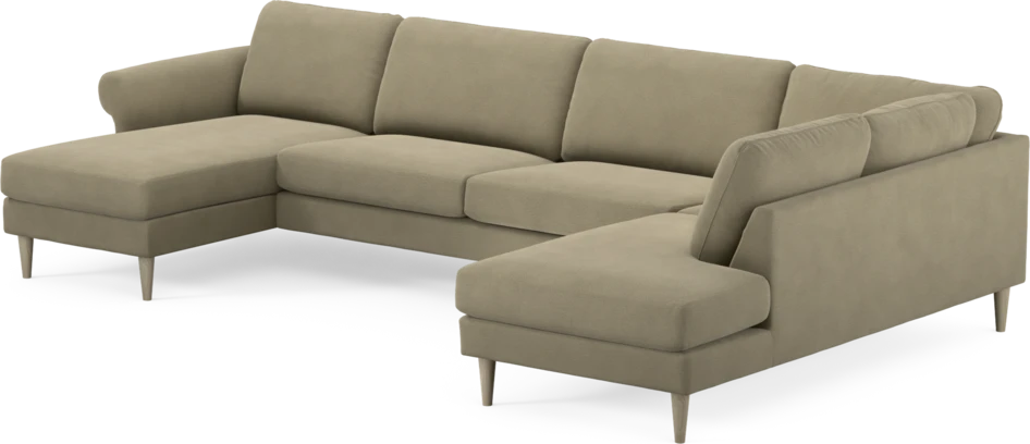 Bridge - 3-sits soffa med schäslong vänster och divan höger - Beige