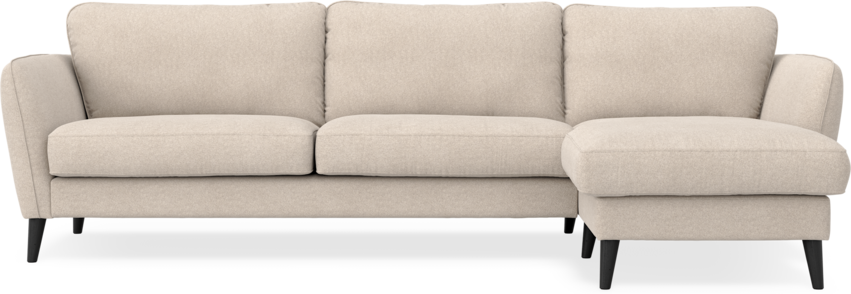 Bridge - 3-sits soffa med schäslong höger - Grå