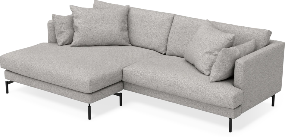 Harper - 4-sits med schäslong XL vänster - Vit