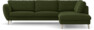 Madison Lux - 3-sits soffa med divan höger - Grön
