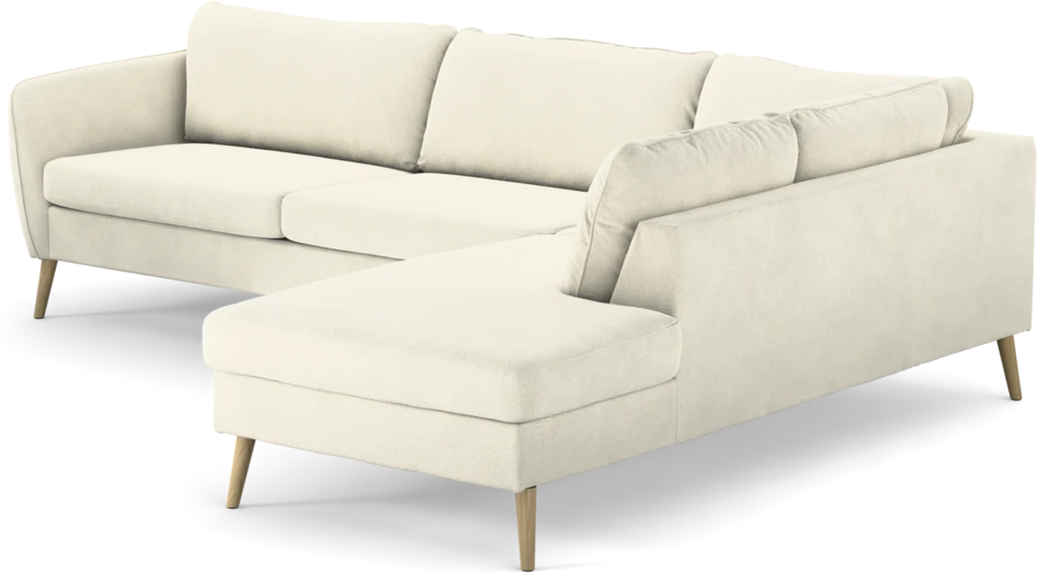 County - 2,5-sits soffa med divan höger - Vit