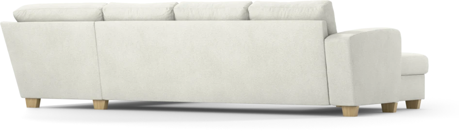 Friday - 3-sits soffa med schäslong vänster och divan höger - Vit