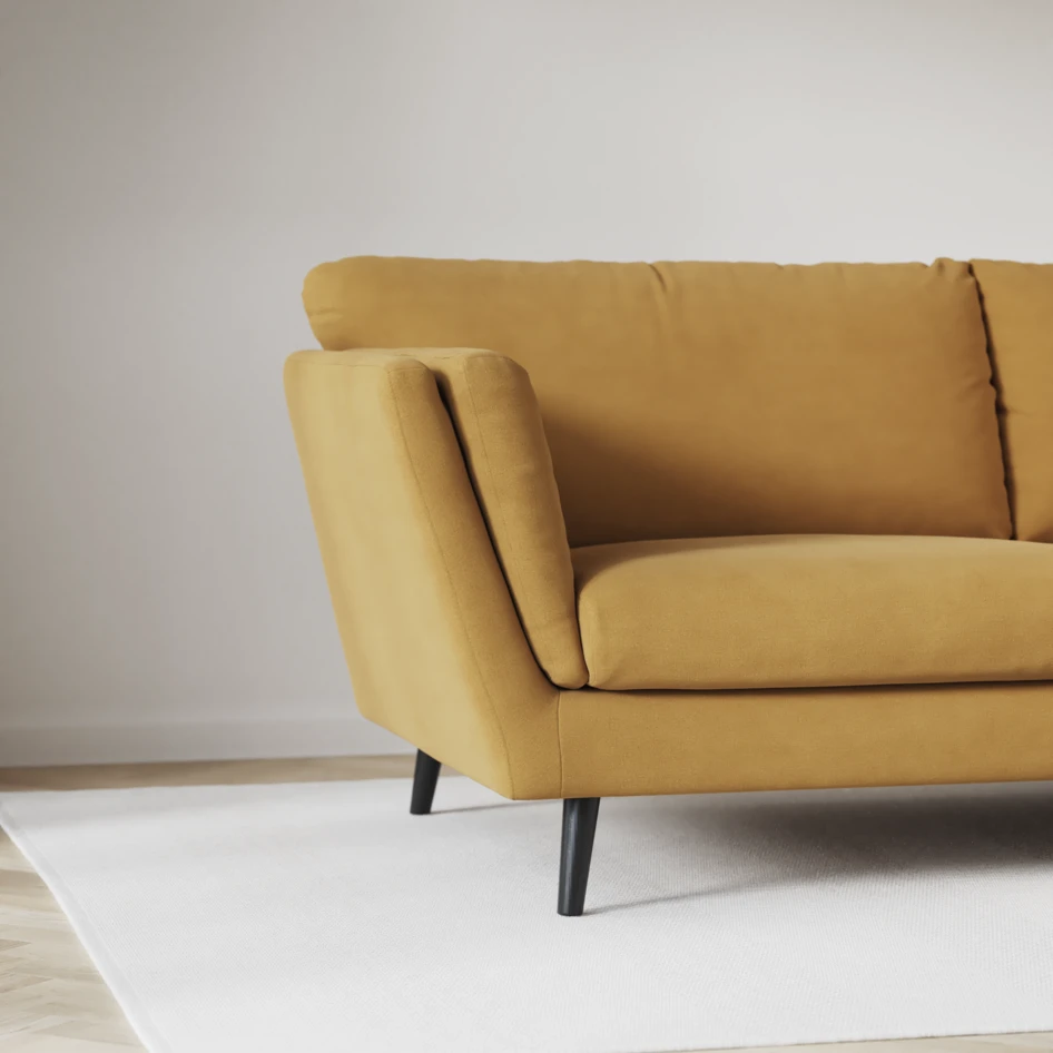 Madison Lux - Hörnsoffa 2+3-sits, hörn 2 - Gul