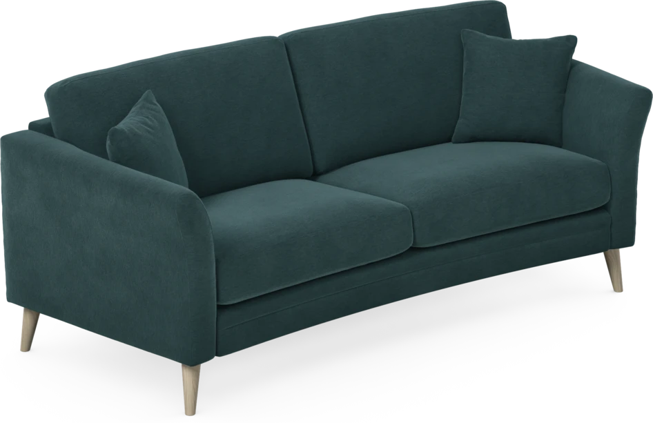 Eden - 2,5-sits soffa svängd - Blå