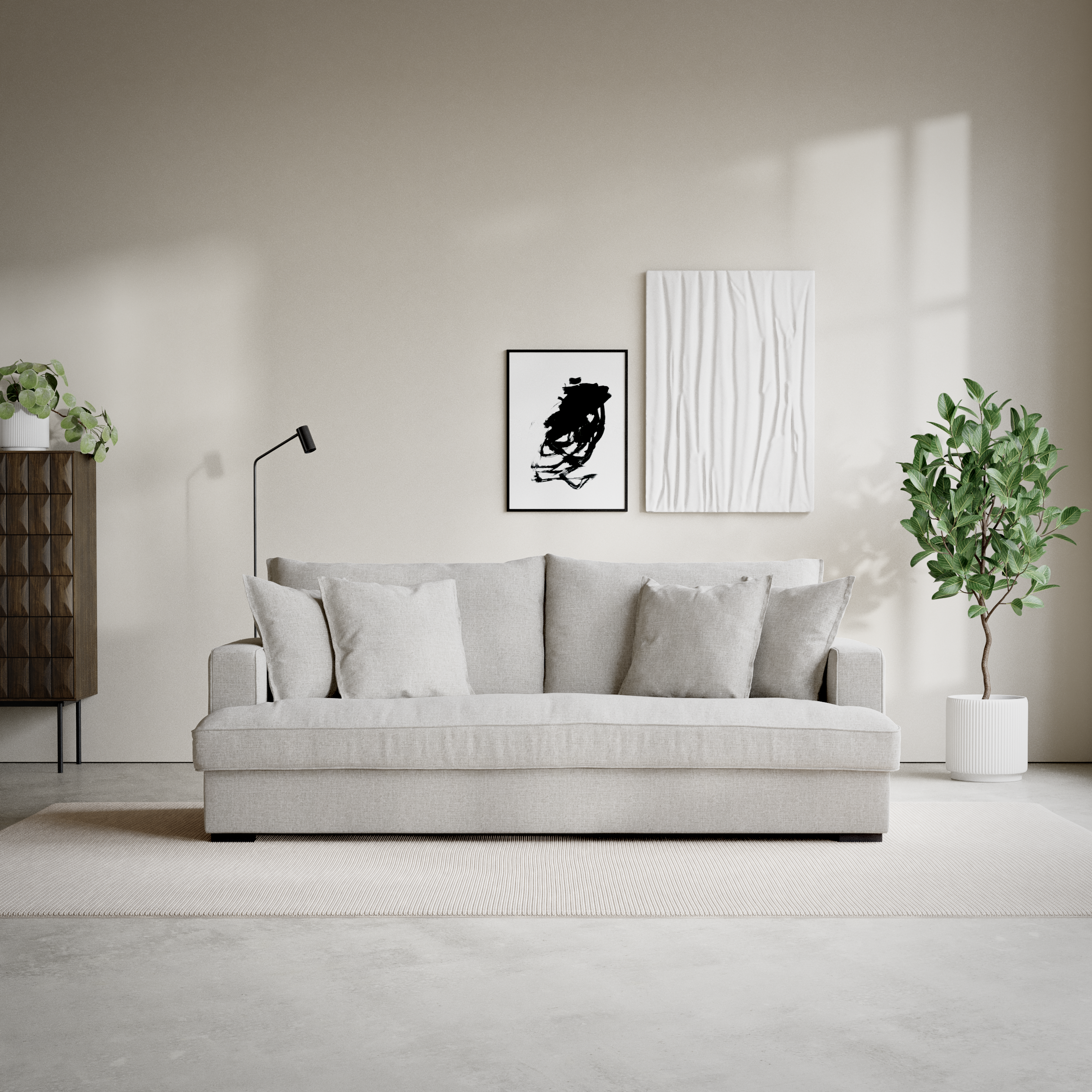 Mila, 3-sits soffa, hel dyna