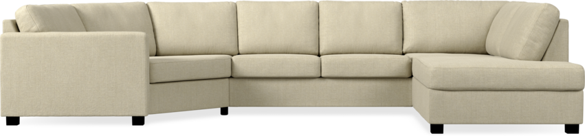 Nevada - 2-sits soffa med cosy hörn vänster och divan höger - Beige