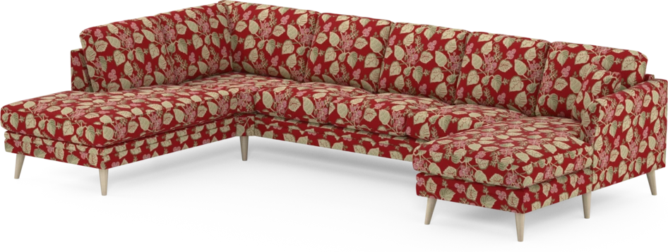 Eden - 3-sits soffa med divan vänster och schäslong höger - Flerfärgad