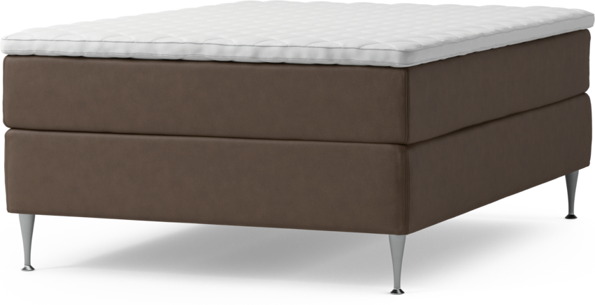 Delux Exclusive - Kontinentalsäng, enkelsäng 140 cm med bäddmadrass och sängben