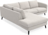 Madison - 2-sits soffa med divan vänster - Grå