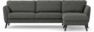 Bridge - 3-sits soffa med schäslong höger - Grå