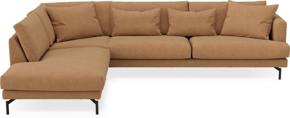 Harper - 3-sits soffa med divan vänster - Gul