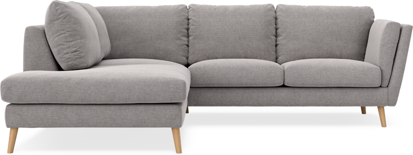 Madison - 2-sits soffa med divan vänster - Grå