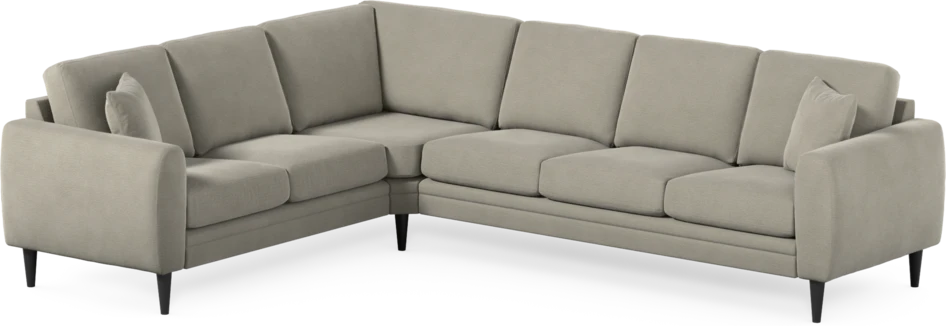 Eden - Hörnsoffa, 2+3-sits - Brun