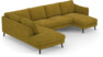 Madison Lux - 2-sits soffa med divan vänster och schäslong höger - Gul
