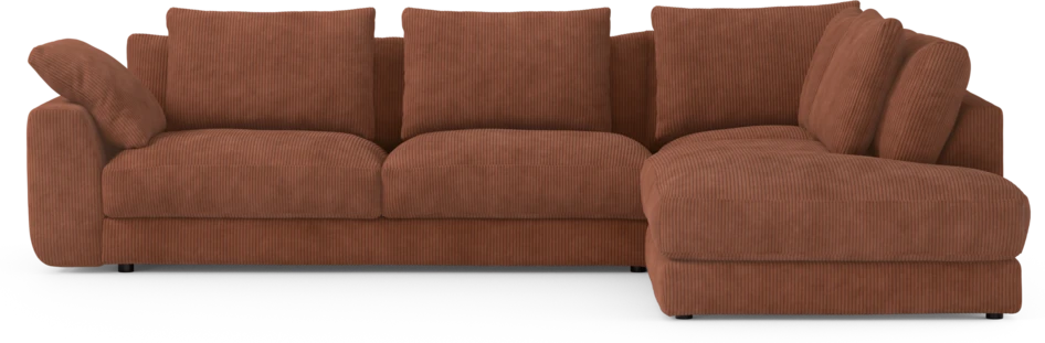 Amie - 3-sits med divan höger - Orange