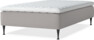 Delux Sense - Ramsäng, enkelsäng med bäddmadrass - Grå