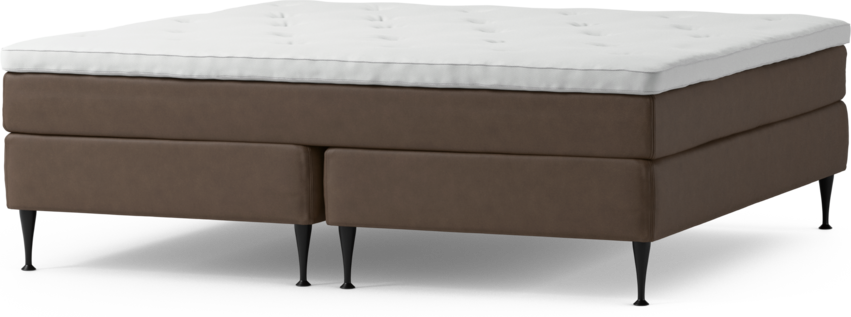 Delux Sense - Kontinentalsäng, dubbelsäng med bäddmadrass och sängben