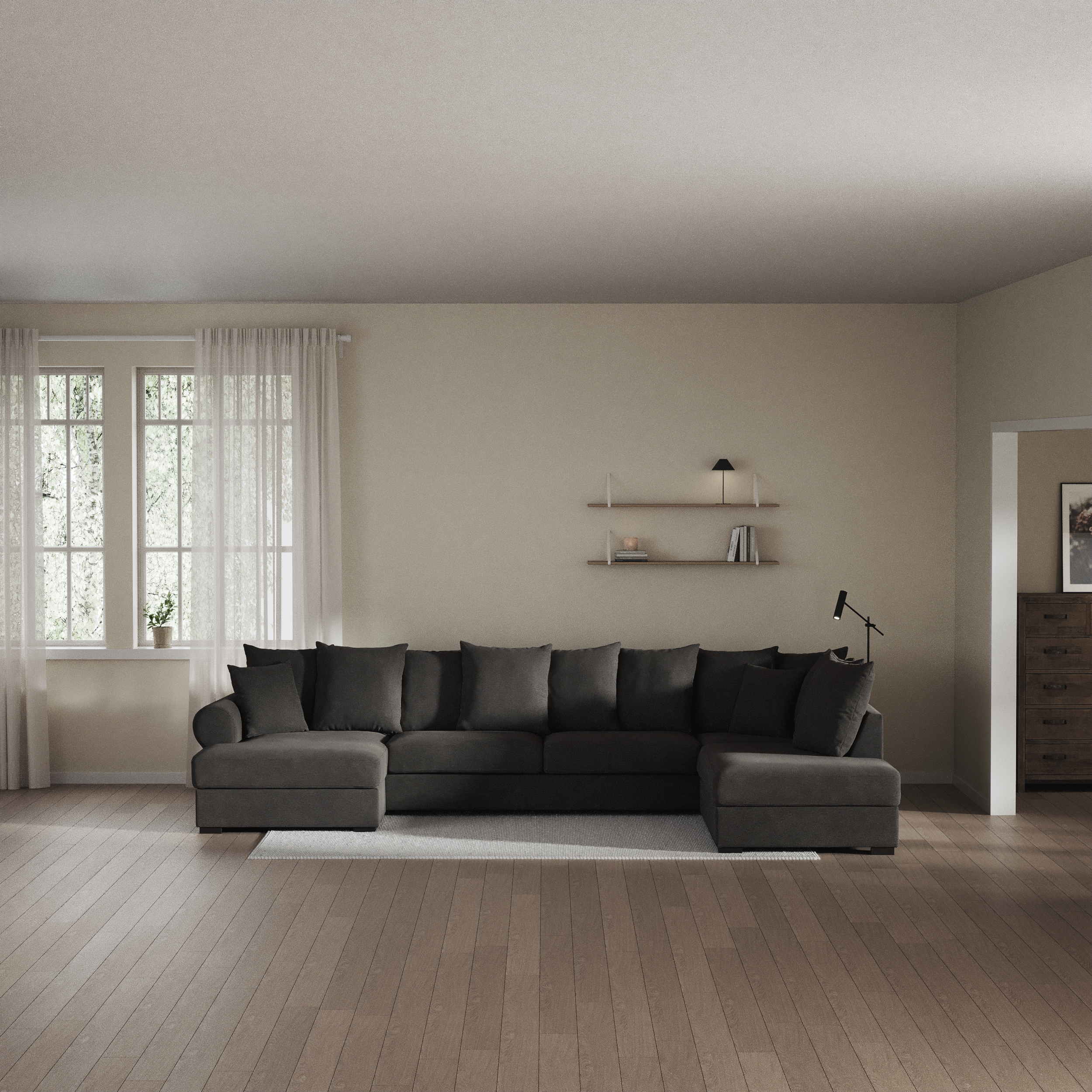 Town - 3-sits soffa med divan höger och schäslong vänster - inspiration