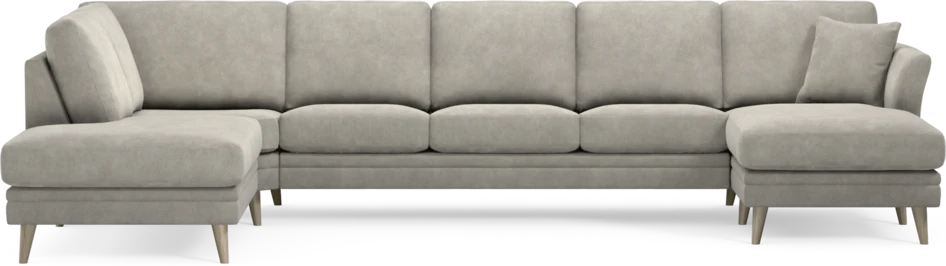 Eden - 3-sits soffa med divan vänster och schäslong höger - Grå