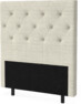 New York pikerad - Sänggavel, 90-210 cm - Beige