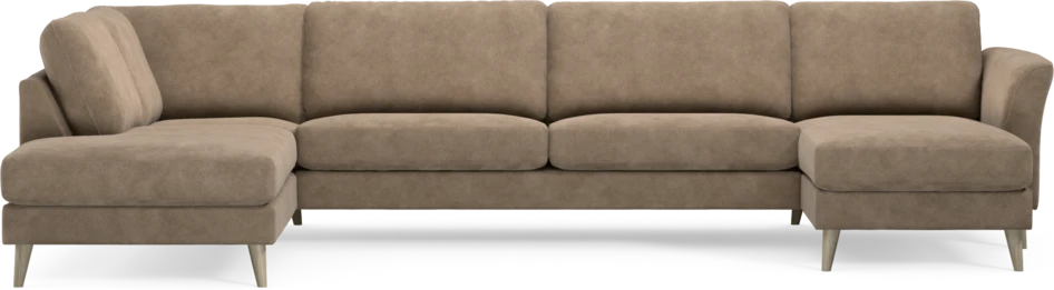 Bridge - 3-sits soffa med divan vänster och schäslong höger - Beige