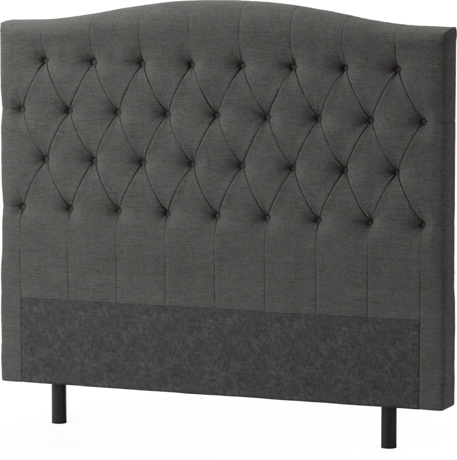 Delux Välvd - Sänggavel, 90-210 cm - Grå