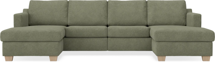 Friday, 2-sits soffa med två schäslonger