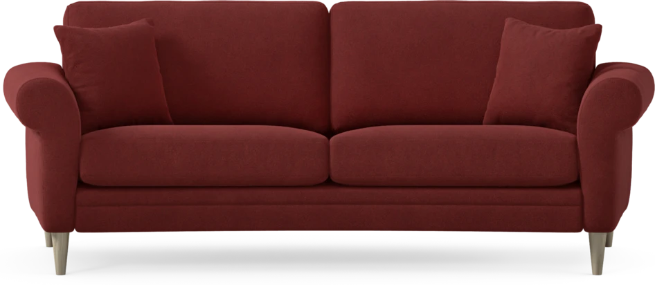 Eden - 2,5-sits soffa svängd - Röd