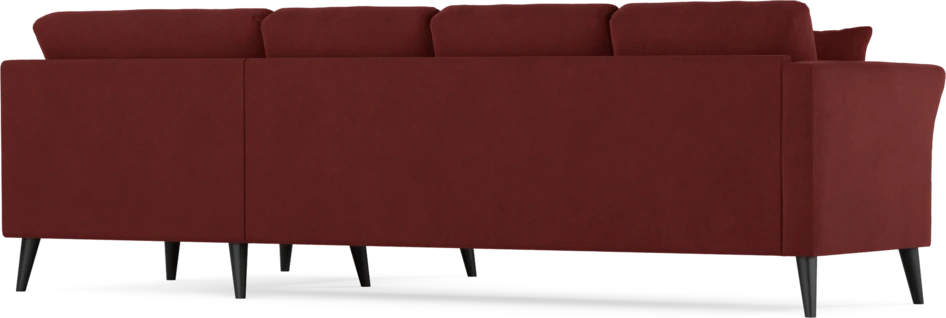 Eden - Hörnsoffa, 3+1-sits - Röd