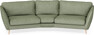 Madison - 3-sits soffa svängd, 90 cm - Grön