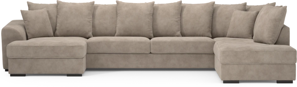 Town - 3-sits soffa med divan höger och schäslong vänster - Beige