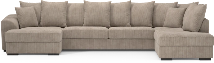 Town, 3-sits soffa med divan höger och schäslong vänster
