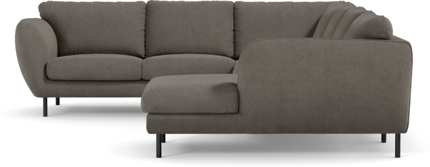 Madison Lux - Hörnsoffa med schäslong höger - Brun