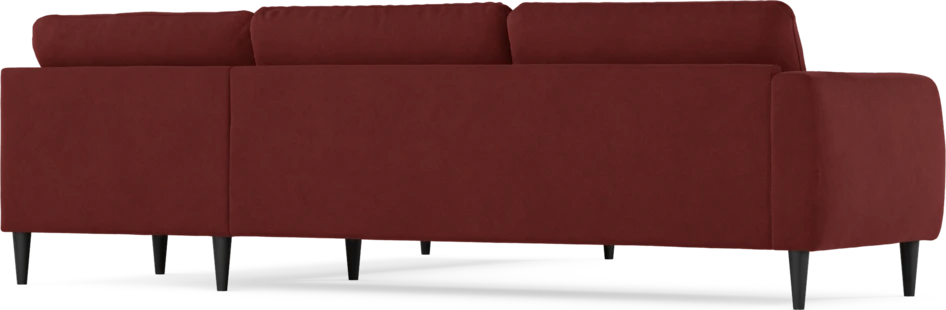 Bridge - Hörnsoffa, 3+2-sits - Röd