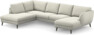 Madison Lux - 2-sits soffa med divan vänster och schäslong höger - Vit