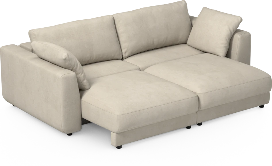 Amie - Bäddsoffa 3-sits - Vit