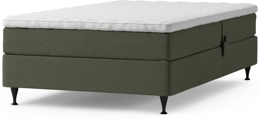 Delux Sense - Ställbar säng, enkelsäng med bäddmadrass och sängben