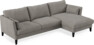Winston - 3-sits soffa med schäslong, vändbar - Grå